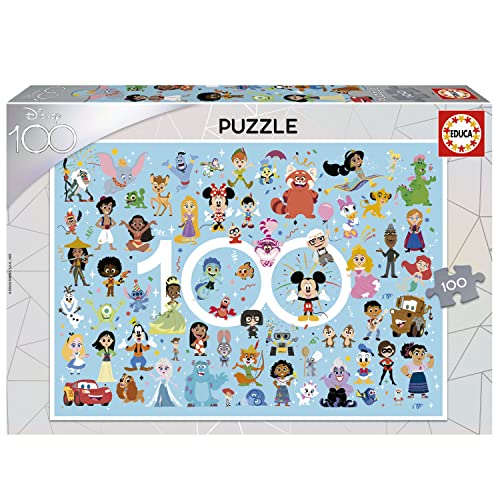 Educa - Puzzle Disney 100 Aniversario | Puzzle Disney 100 Piezas Multiproperty a Partir de 6 años...