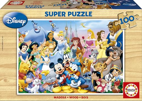 Educa, El Maravilloso Mundo de Disney Puzzle, 100 Piezas, Multicolor (12002)