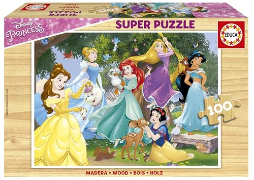 Educa Princesas Disney Puzzle, 100 Piezas, Multicolor